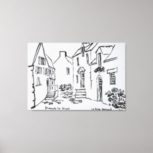 Promenade du Ruicard La Roche-Bernard, Bretagne Leinwanddruck