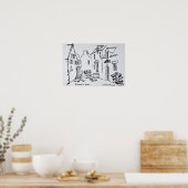 Promenade du Ruicard | La Roche-Bernard, Brittany Poster (Küche)