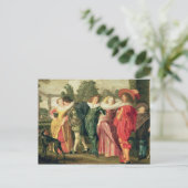 Promenade im Garten, c.1623 Postkarte (Stehend Vorderseite)