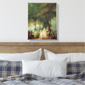 Promenade in Longchamp, c.1760 Leinwanddruck (Insitu (Schlafzimmer))