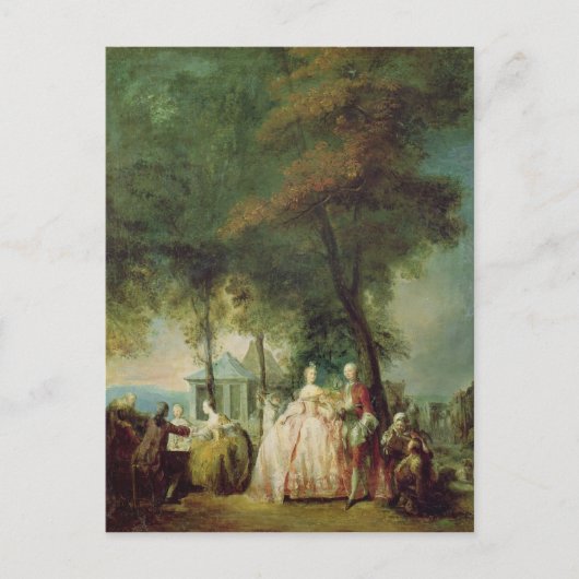 Promenade in Longchamp, c.1760 Postkarte (Vorderseite)
