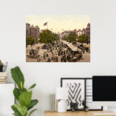 Promenade - Markttag, Taunton, Somerset, England Poster (Heimbüro)