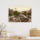 Promenade - Markttag, Taunton, Somerset, England Poster (Küche)