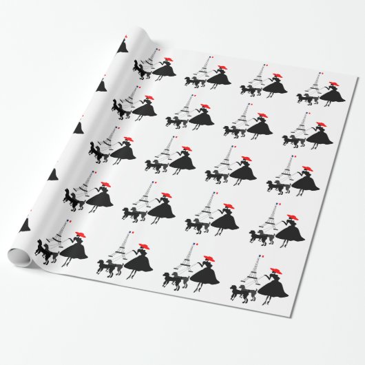 Promenade mit Hunden Geschenkpapier (Ungerollt)
