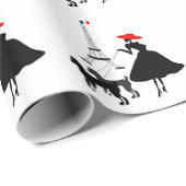 Promenade mit Hunden Geschenkpapier (Rolleneckpunkt)