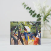 Promenade Park August Makke Postkarte (Stehend Vorderseite)