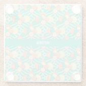 Promenade Pastel Custom Muster Glasuntersetzer (Rückseite)