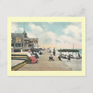 Promenade, Point Pleasant, New Jersey Vintage Postkarte