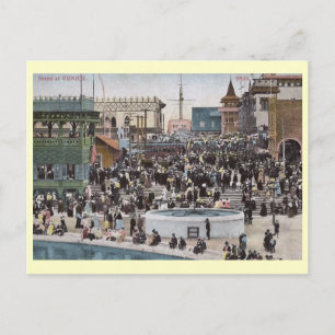 Promenade, Venice, Kalifornien 1910 Vintage Postkarte