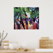 Promenade von August Macke Poster (Küche)