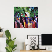 Promenade von August Macke Poster (Heimbüro)