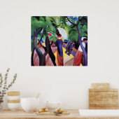 Promenade von August Macke Poster (Küche)