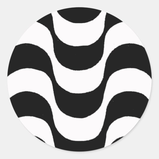 Promenade von Copacabana Runder Aufkleber (Vorderseite)