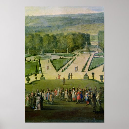 Promenade von Ludwig XIV. durch den Parterre du No Poster (Vorne)