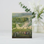 Promenade von Ludwig XIV. durch den Parterre du No Postkarte (Stehend Vorderseite)