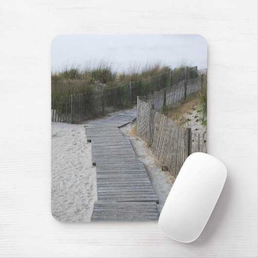 Promenade zum auf den Strand zu setzen Mousepad (Mit Mouse)