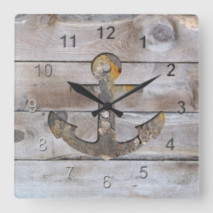 Promenaden-Anker-Entwurf Quadratische Wanduhr