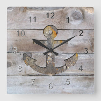 Promenaden-Anker-Entwurf Quadratische Wanduhr