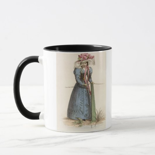 Promenaden-Kleid, Modegeck von Ackermanns Tasse (Links)