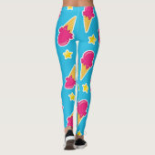 Promenadenfreude: Eiscreme & Sterne Leggings (Rückseite)