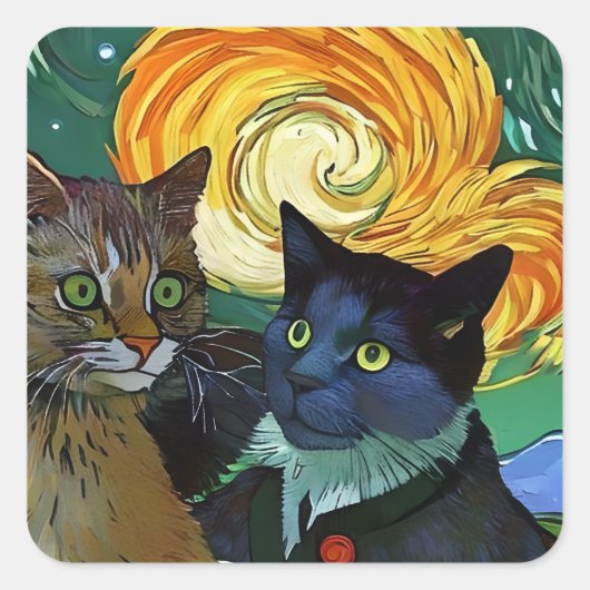 Promesas y sueños quadratischer aufkleber (Vorderseite)