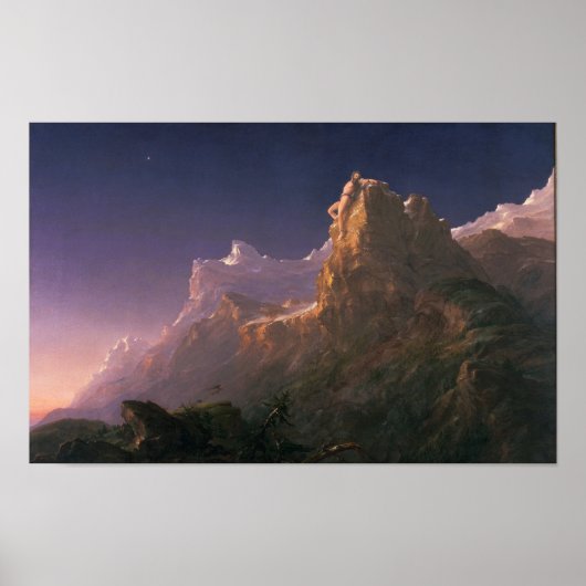 Prometheus Bound - Thomas Cole Print Poster (Vorne)