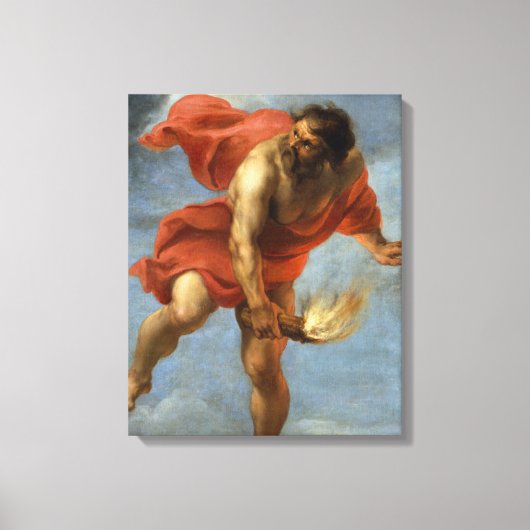 Prometheus Carry Fire Leinwanddruck (Vorderseite)