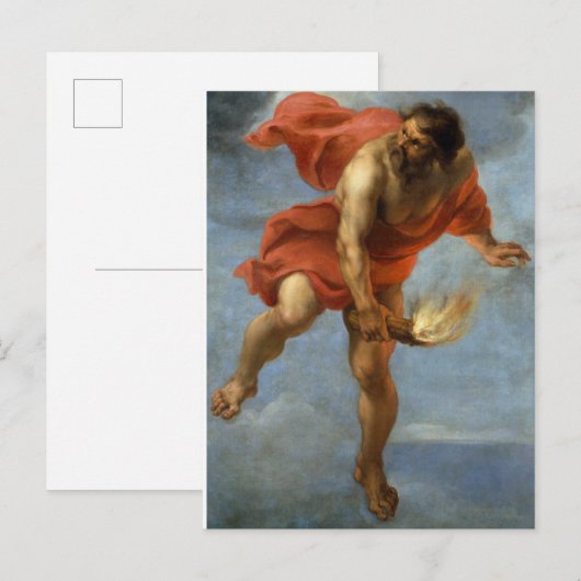 Prometheus Carry Fire Postkarte (Vorne/Hinten)