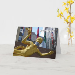 Prometheus mit Gesichtsmaske - NYC-Karte Karte