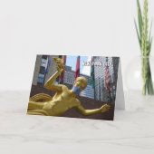 Prometheus mit Gesichtsmaske - NYC-Karte Karte (Vorderseite)