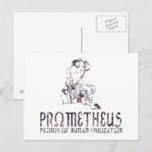 Prometheus Postkarte (Vorne/Hinten)