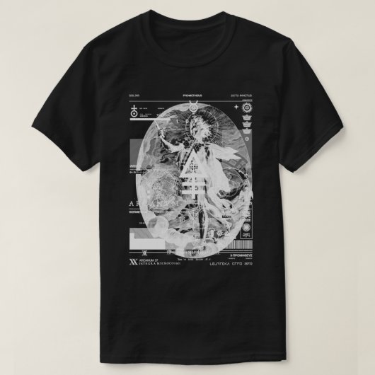 PROMETHEUS  Sol Invictus  Apollo  Alchemy Occult   T-Shirt (Design vorne)