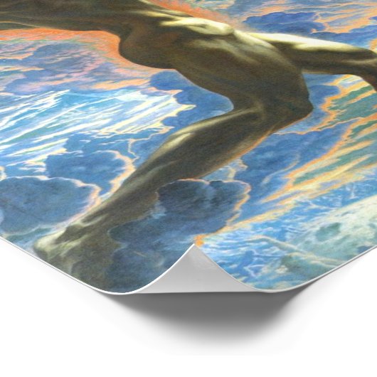 Prometheus von Jean Delville 1907 Poster (Ecke)