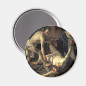 Prometheus wird von Dirck van Baburen verkettet Magnet (Vorderseite/Rückseite)