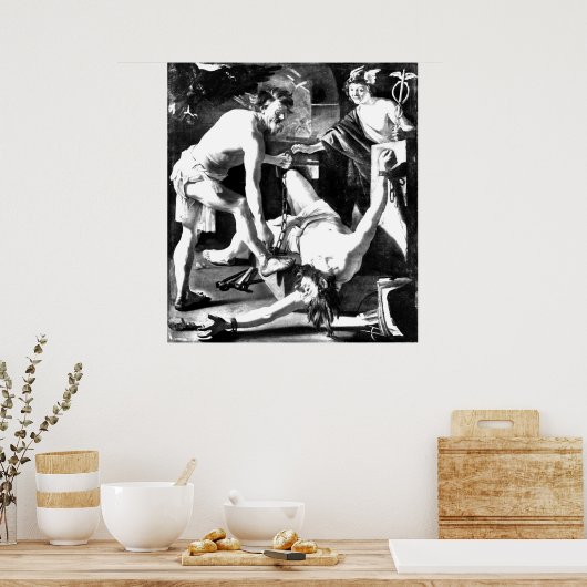Promethius, gekettet durch Vulkan Poster (Küche)