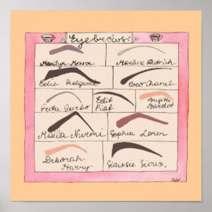 Prominente Augenbrauen ~ Poster / Druck