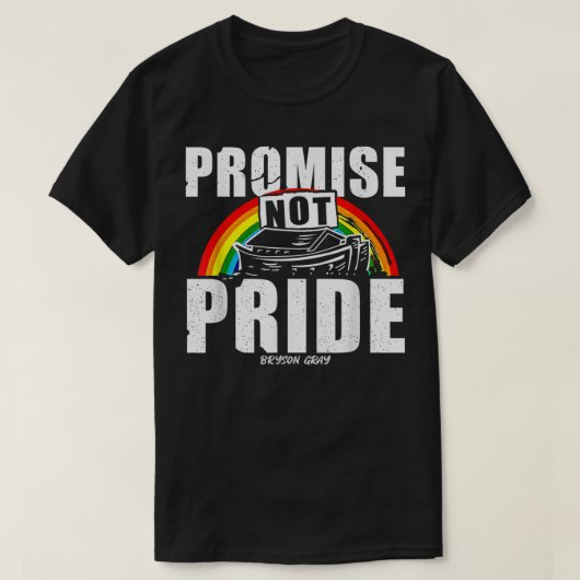 Promise Not Pride Bryson Gray T-Shirt (Design vorne)