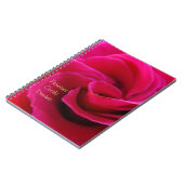 Promises Goals Dreams Notebook Rosa Rose Blume Notizblock (Linke Seite)