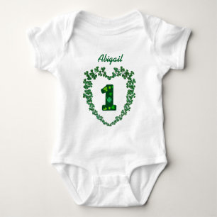 PROMO5 St Patricks Tag Glücklich 1. Geburtstag Baby Strampler