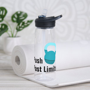 Promo Athlet Coach Kettlebell Grenzen überwinden Trinkflasche