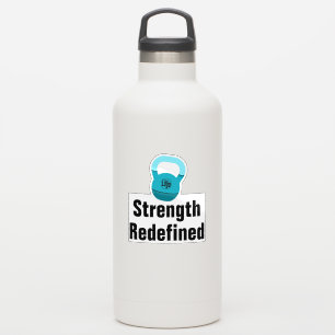 Promo Athlet Coach Kettlebell Stärke neu definiert Aufkleber