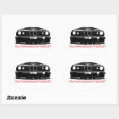 Promo-Aufkleber 2 Ovaler Aufkleber (Blatt)