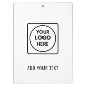 Promo Company Logo No Minimum clipboard Klemmbrett (Rückseite)