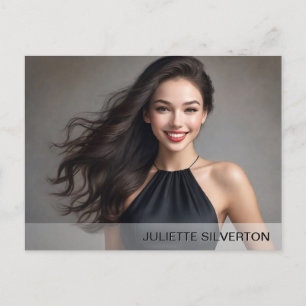 Promo-Foto für den weißen Farbverlauf Postkarte