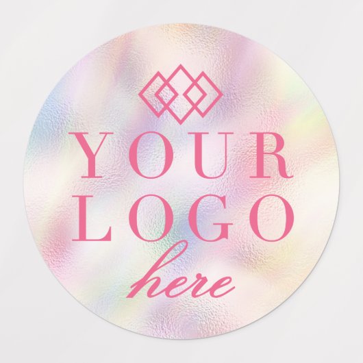 Promo-Label | Farbe Ihres Logos hier Etiketten (Design 2)