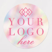 Promo-Label | Farbe Ihres Logos hier Etiketten (Design 1)