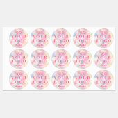 Promo-Label | Farbe Ihres Logos hier Etiketten (Blatt)