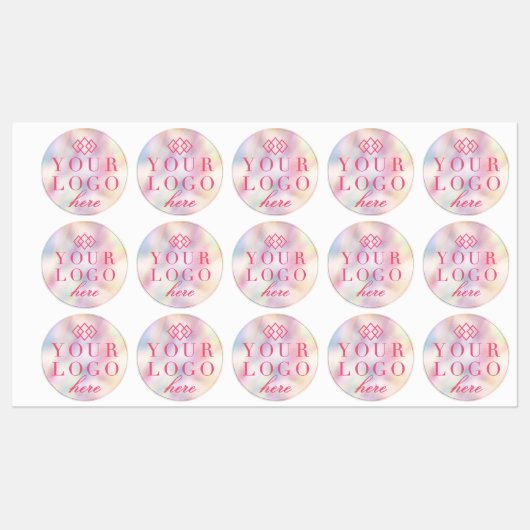 Promo-Label | Farbe Ihres Logos hier Etiketten (Blatt)