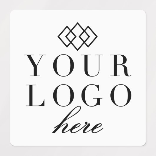 Promo-Label | Ihr Logo hier Business Etiketten (Design 1)