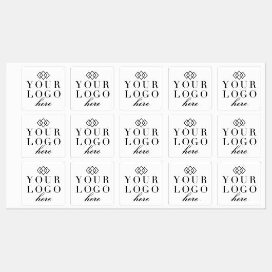 Promo-Label | Ihr Logo hier Business Etiketten (Blatt)